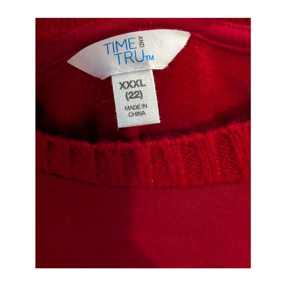Time Tru Sweater Sweat Shirt Womens PLus Size Size 3X XXXL Long Sleeve Pullover - Picture 3 of 8